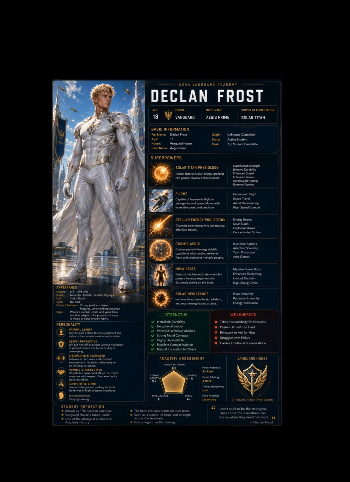 Declan Frost (Superhero School RPG Nova Vanguard Academy) thumbnail