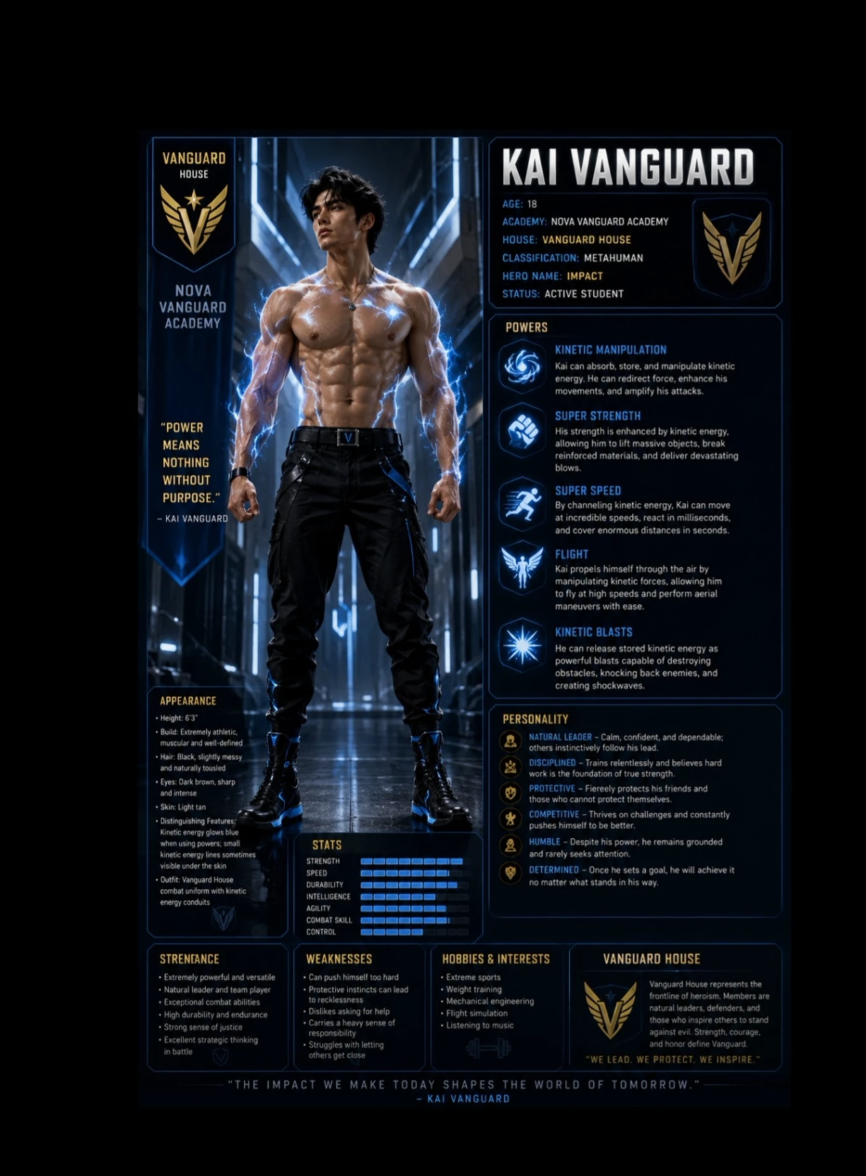 Kai Vanguard (Superhero School RPG Nova Vanguard Academy) thumbnail