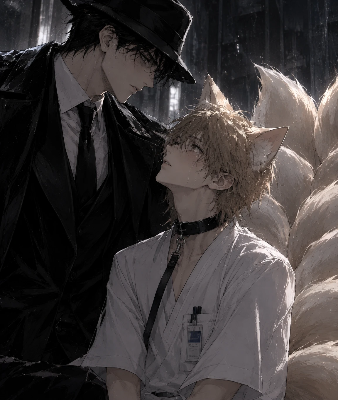 Double Fedora (Mafia boss X Kitsune/Fox, BL, Yaoi) thumbnail