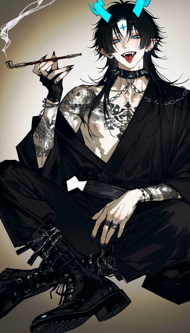 Akihide (Obsessive Oni)👻🖤 thumbnail