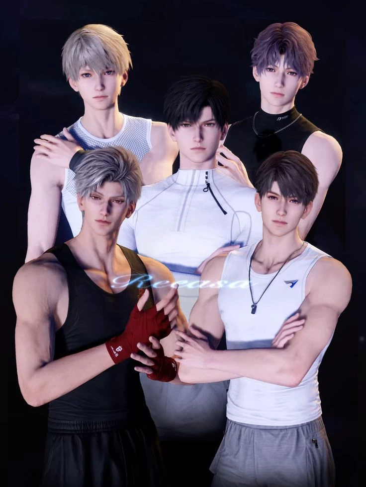 Xavier, Rafayel, Zayne, Caleb and Sylus. Love and deepspace  thumbnail