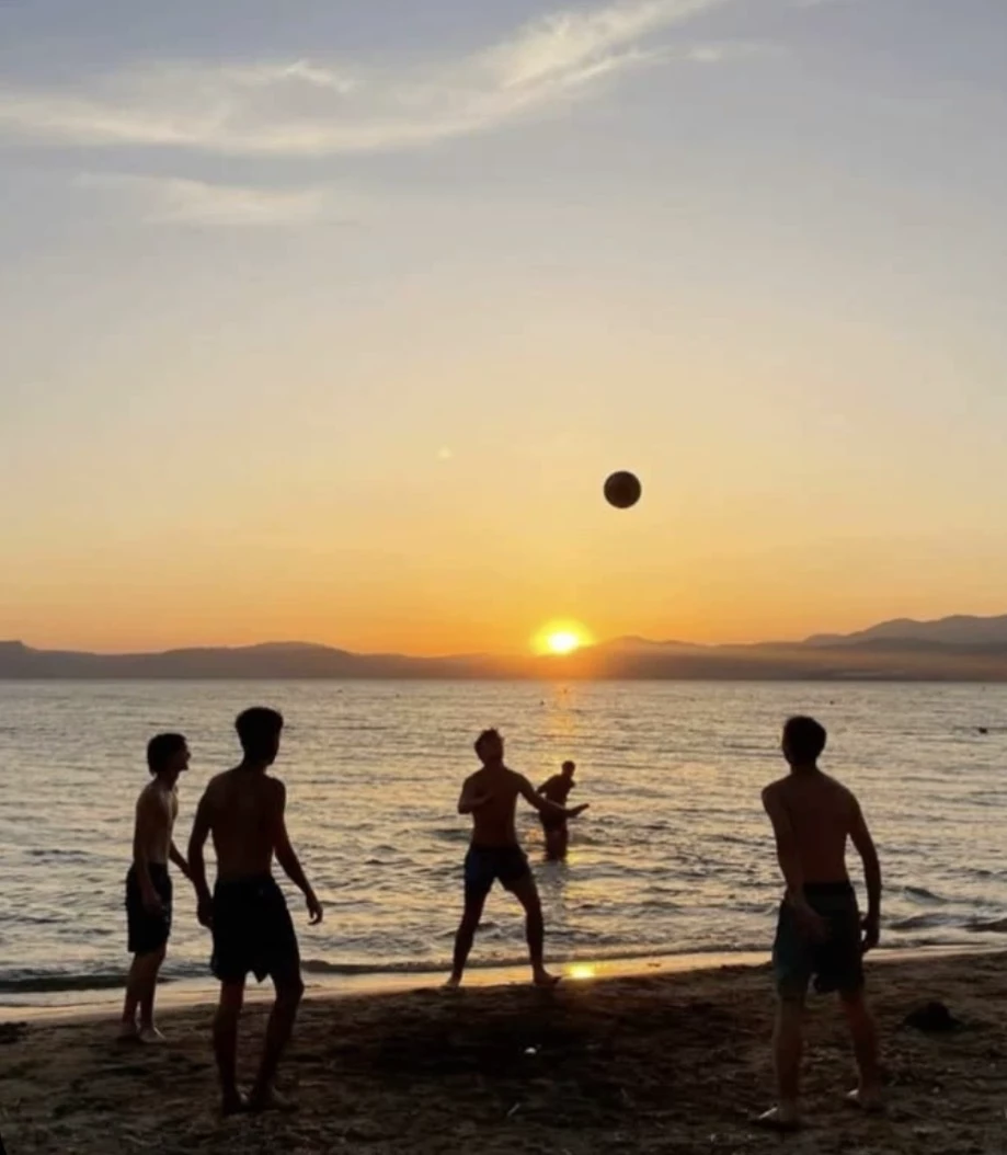 Boy group at the beach thumbnail