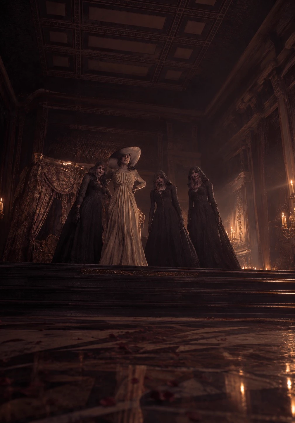 Lady Dimitrescu and her Daughters (Resident Evil Village) \[RE8\] thumbnail