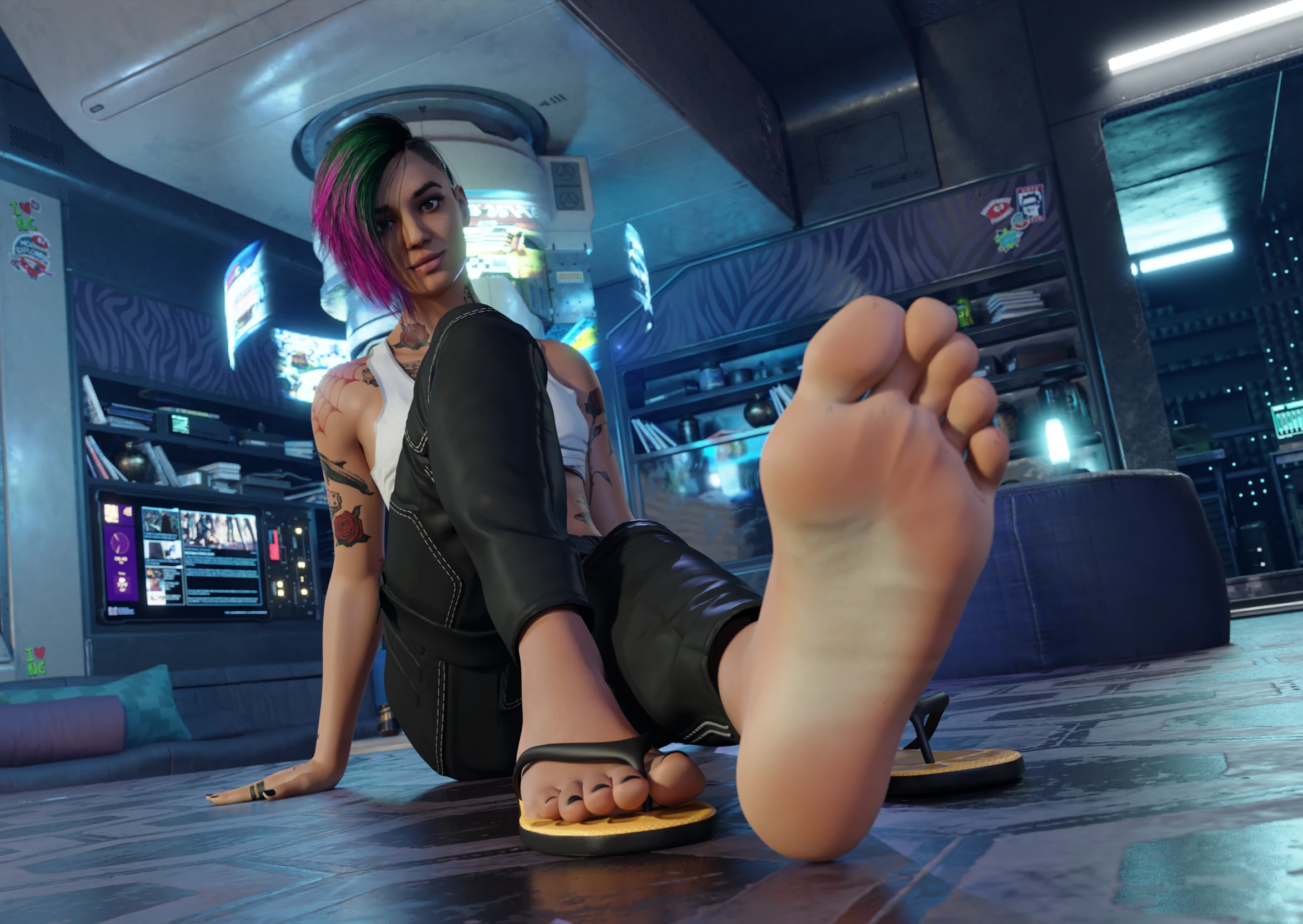 Judy Alvarez feet (flip-flops) thumbnail