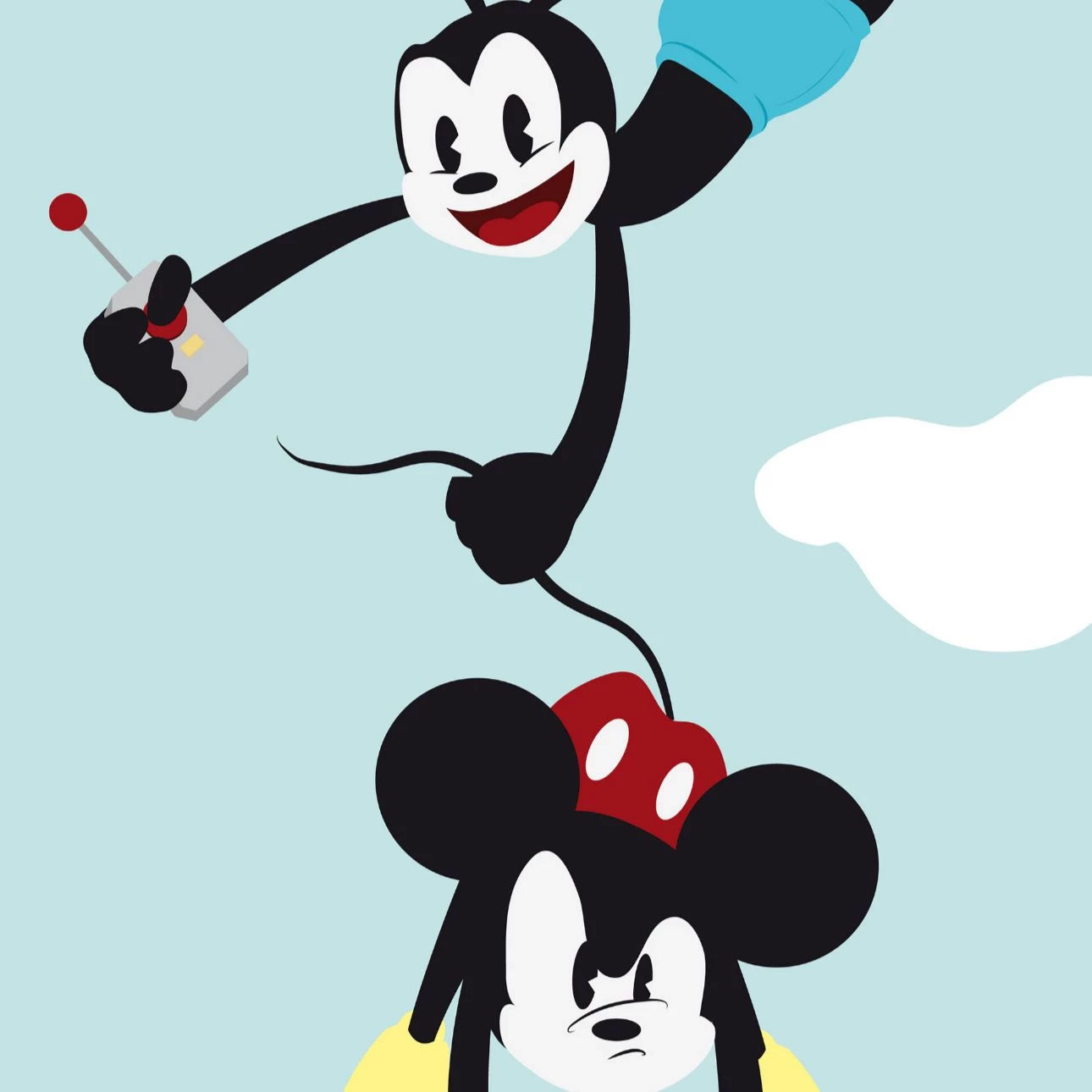 Mickey Mouse and Oswald the Lucky Rabbit. thumbnail