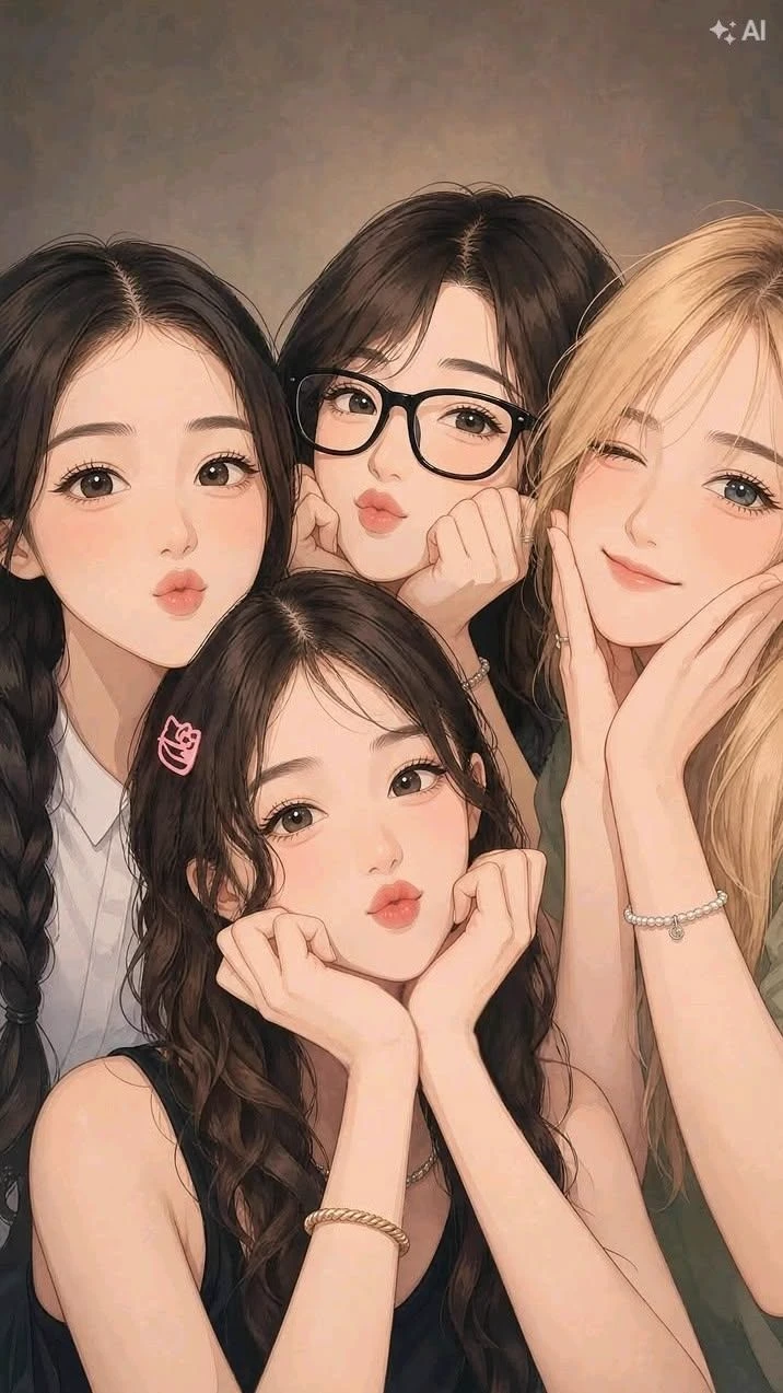 Karen, Ana, Cristy and Bere (friends and rivals) thumbnail