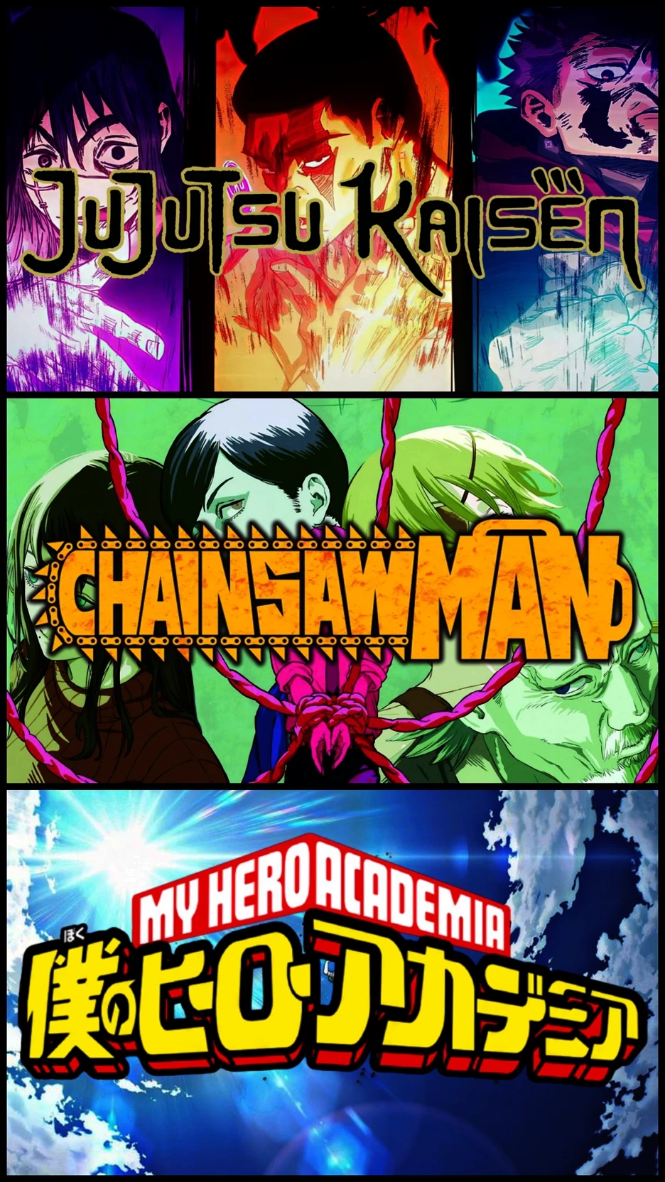 My Hero Academia — Chainsaw Man — Jujutsu Kaisen thumbnail
