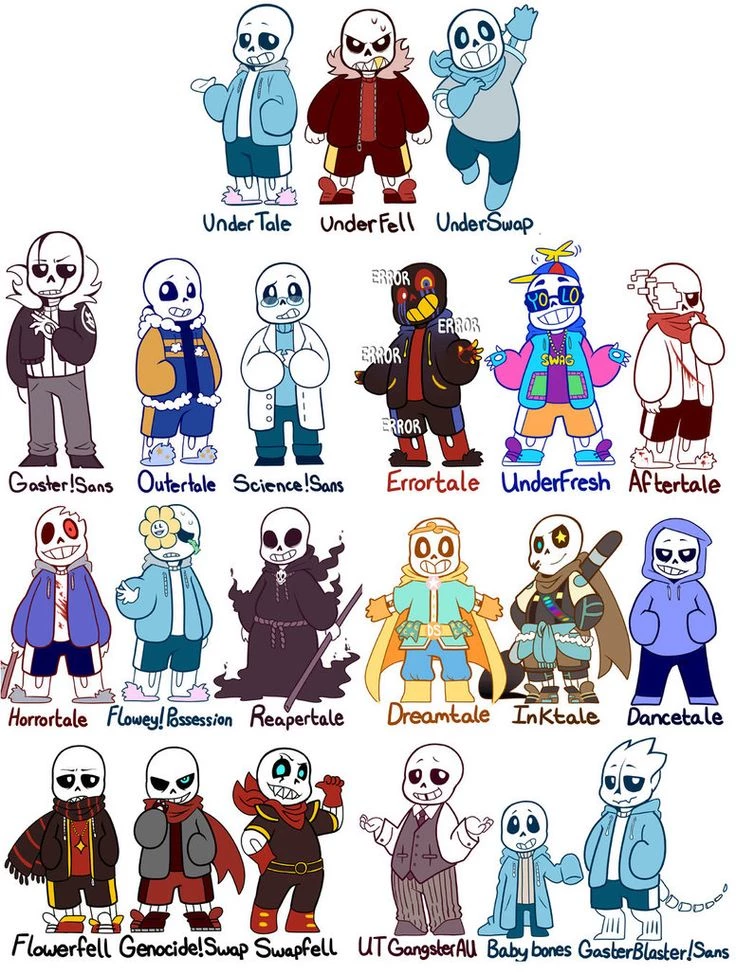 Sans and the alternate universes thumbnail