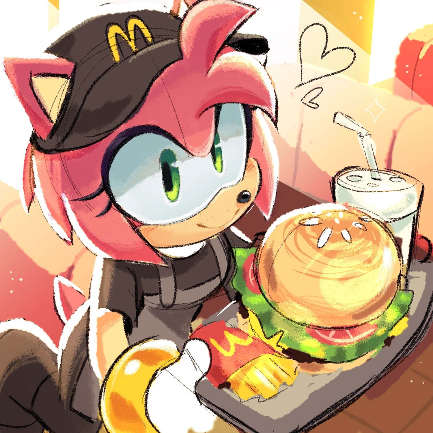 Amy Rose Working at McDonald's thumbnail