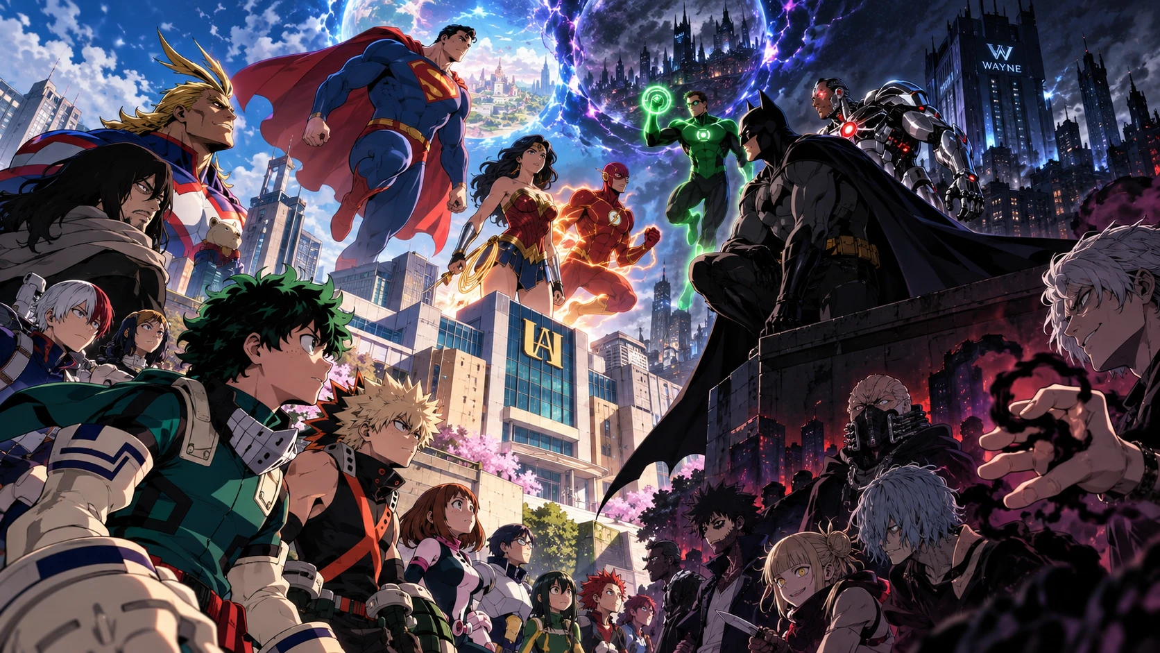 Justice League + MHA crossover thumbnail