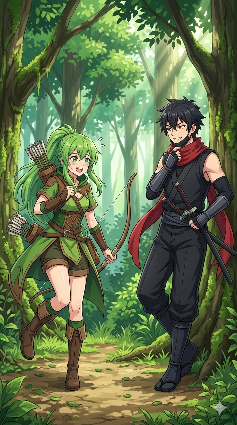 A Party With Them. Ryugo and Wendy. The Ninja and the Archer. thumbnail
