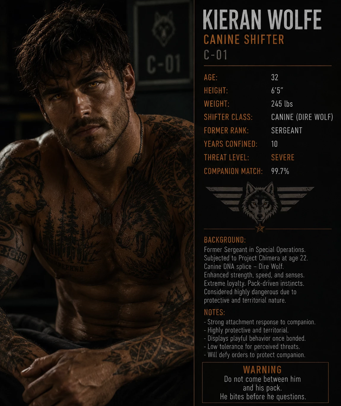 Kierian Wolfe - Canine thumbnail