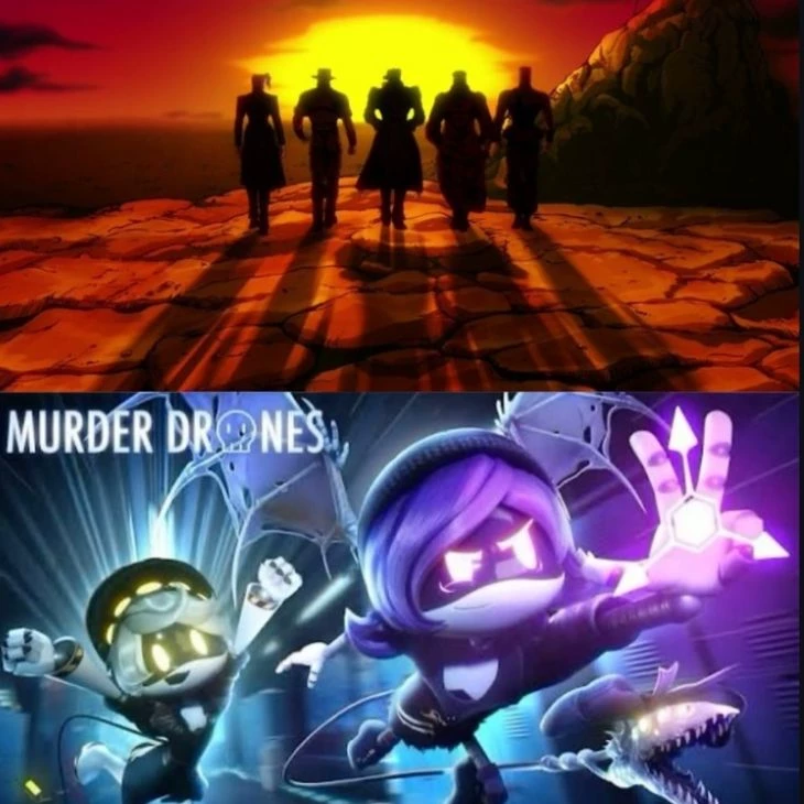 jojo x murder drones thumbnail