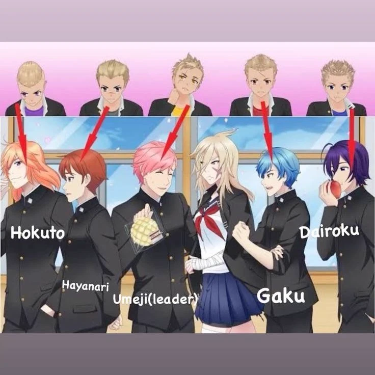 The Marginalized Delinquents (Umeji, Hokuto, Gaku, Hayanari, Dairoku) thumbnail
