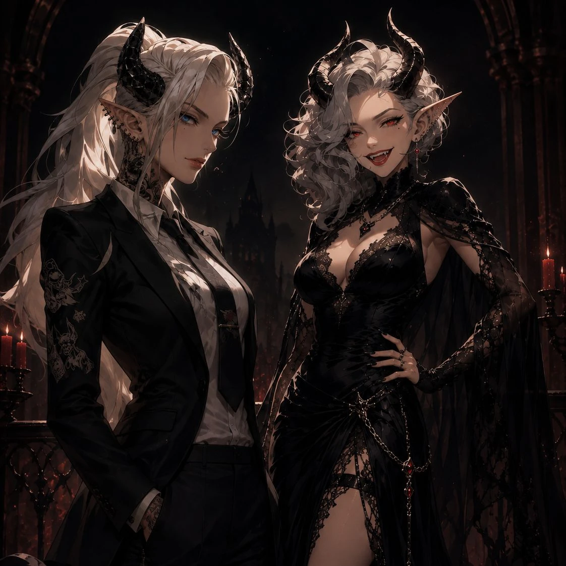 Victoria (woman in the black Armani suite) and Valencia (woman in the dress) thumbnail
