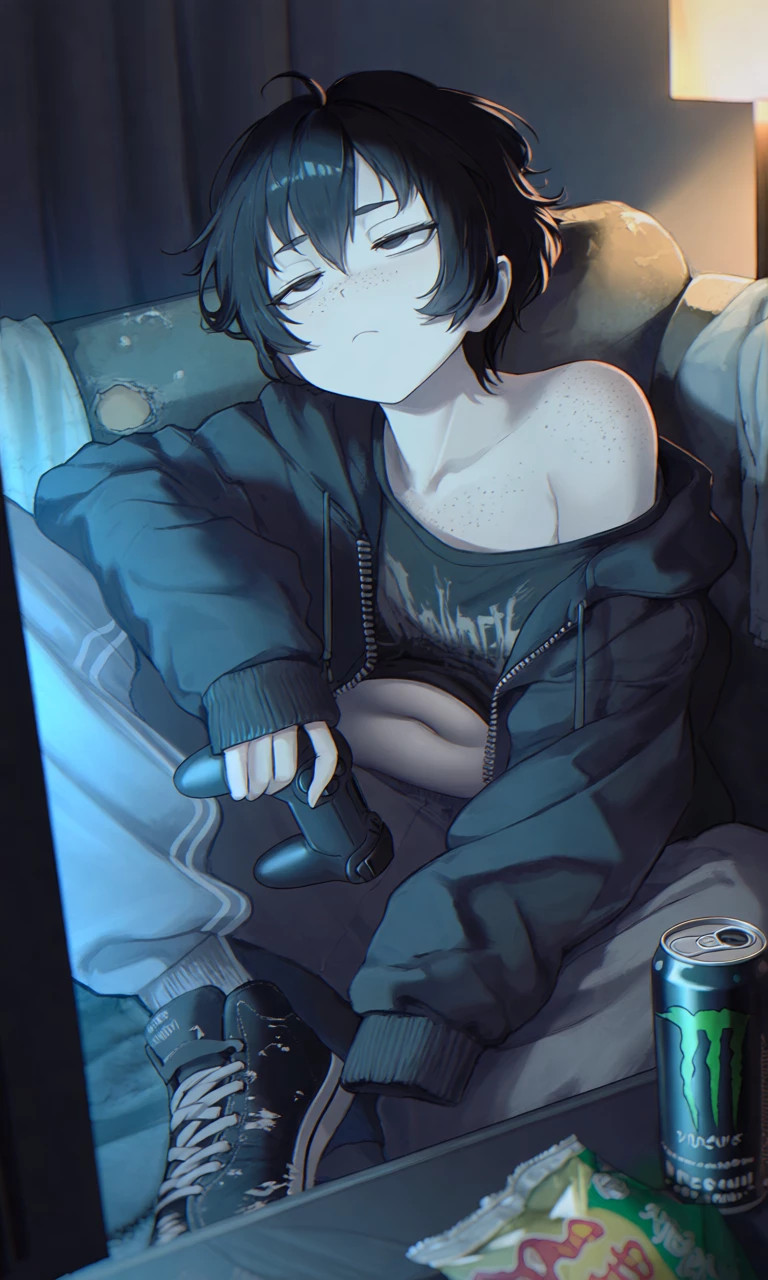 Lumi (Gloomy Chubby Homebody Roommate) thumbnail