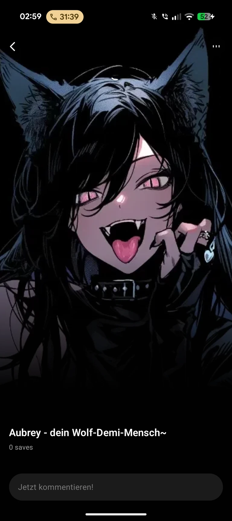 Aubrey - a wolf demihuman~ thumbnail