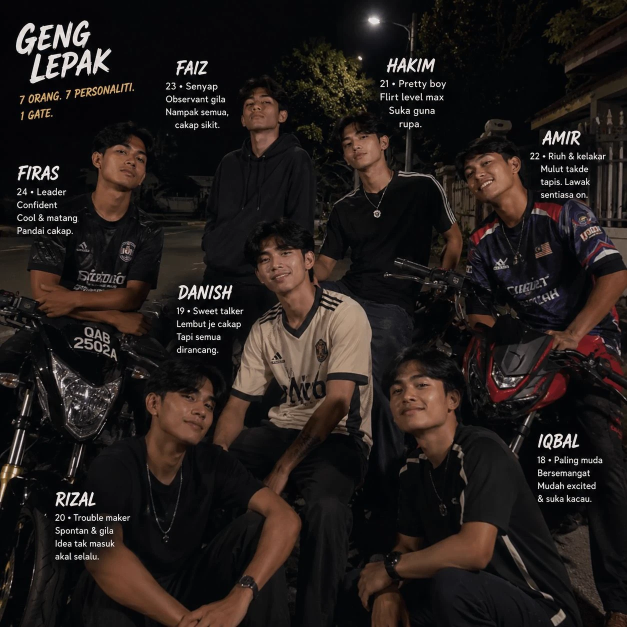 The Mat Rempit Squad (Aiman, Faris, Izat, Haikal, Danial, Zul, and Riz) thumbnail