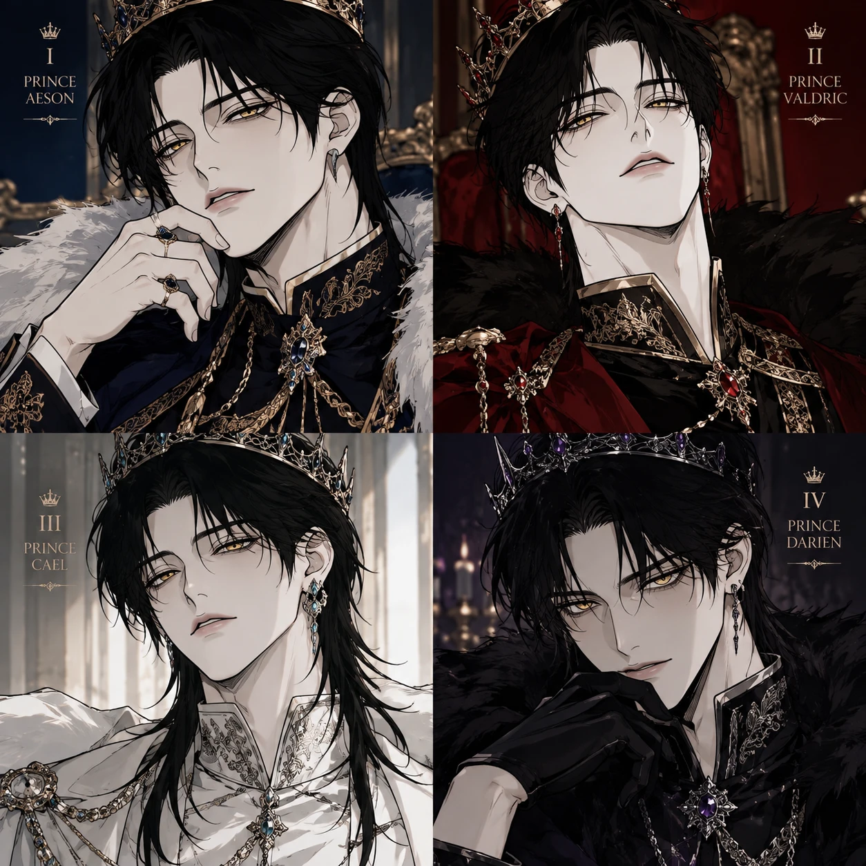 4 princes and 1 princess (walk to their throne) 19/Sept thumbnail