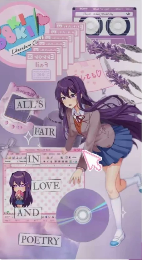 OM x DDLC! ~Double Fandom Warning!🩵 thumbnail