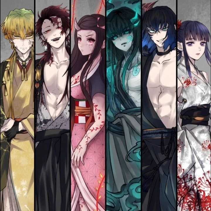 kamado squad+mui (demon au) thumbnail