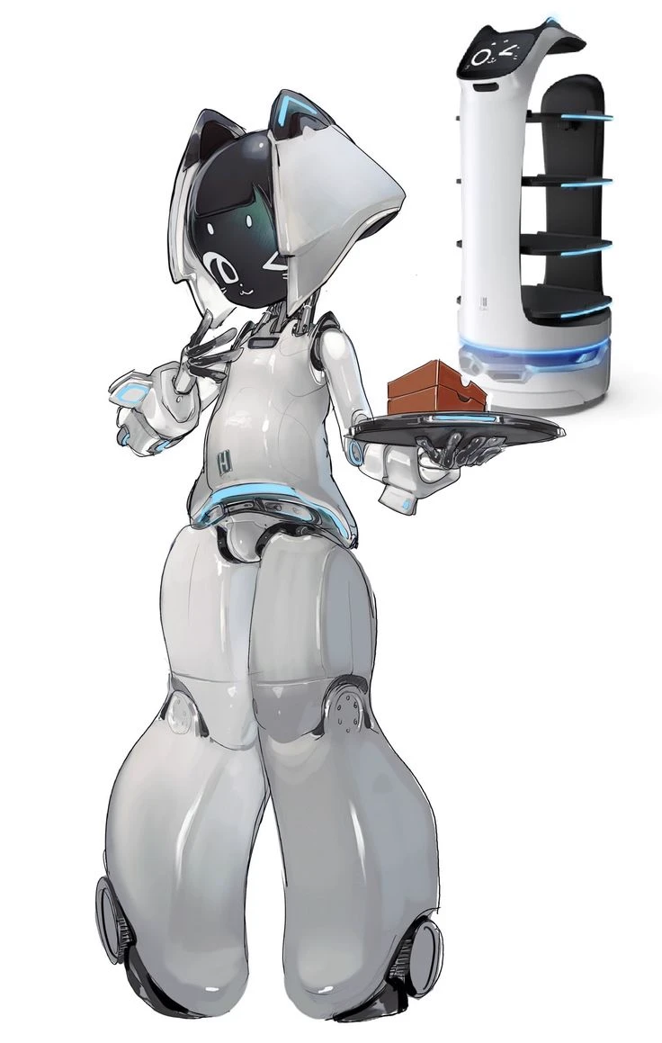 Robot Waitress Girl thumbnail