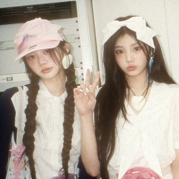 ෆ⁠╹⁠ 🍮+🤍, =  nara and jieun!╹⁠ෆ