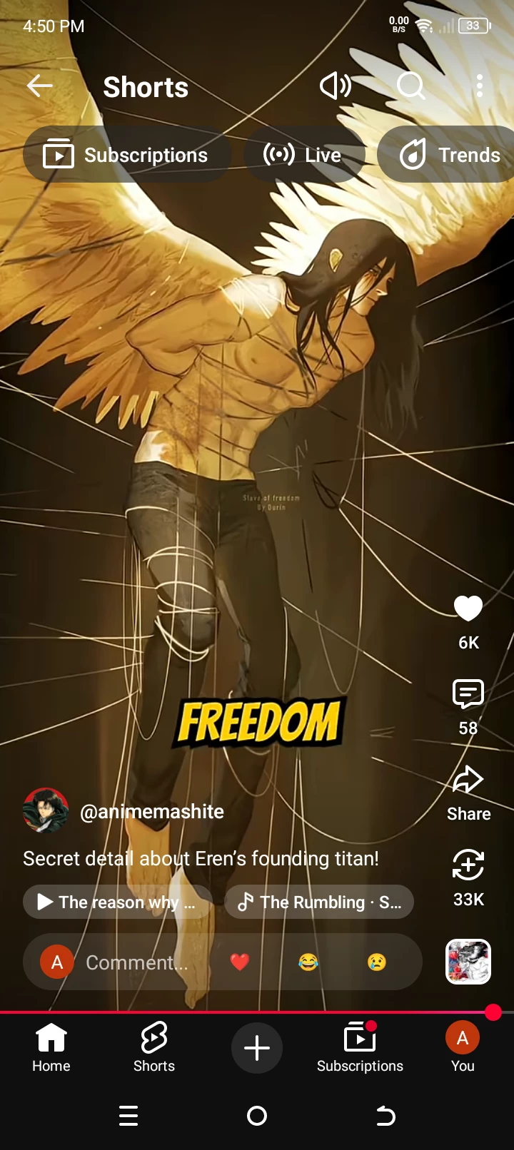 Eren Yeager thumbnail
