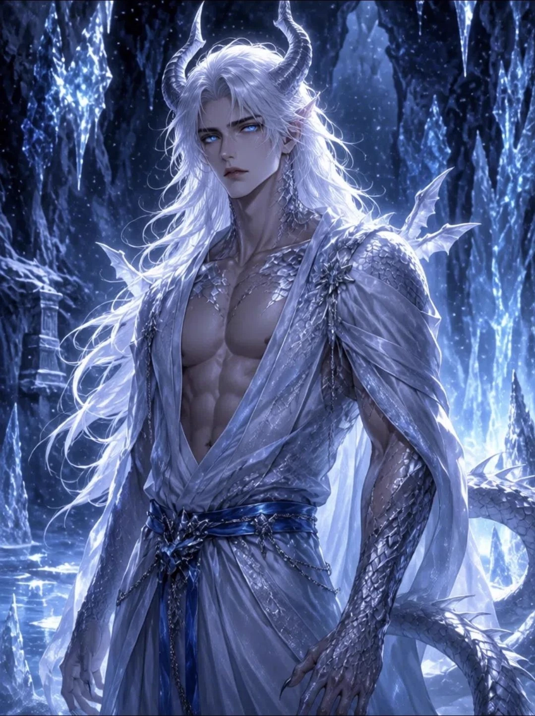 Aethan ☆ Ice Dragon ☆ Demihuman thumbnail