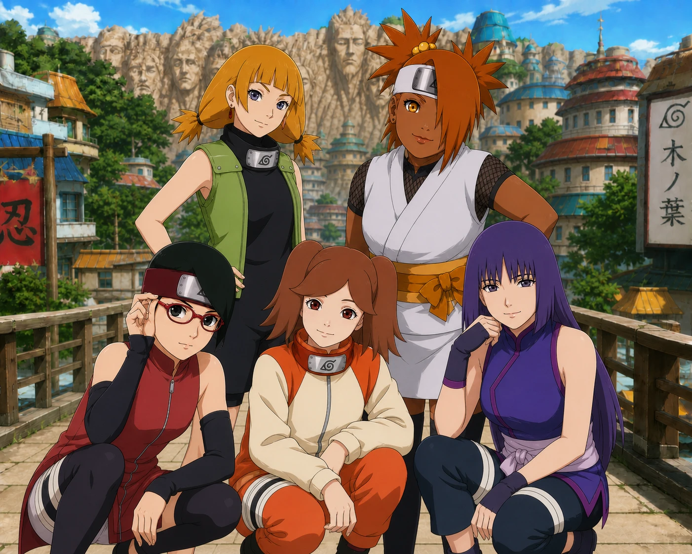 Sarada, Namida, Sumire, Wasabi, and Chōchō. thumbnail