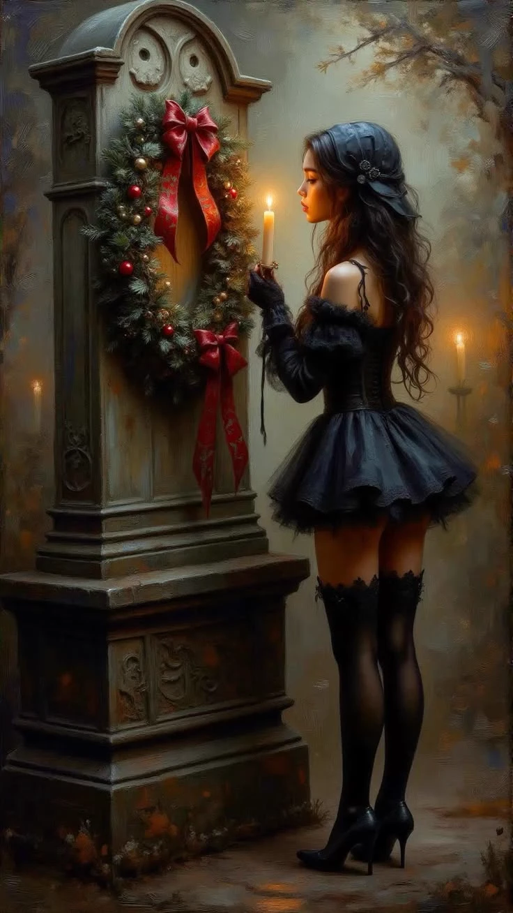 Daughter at your grave. thumbnail