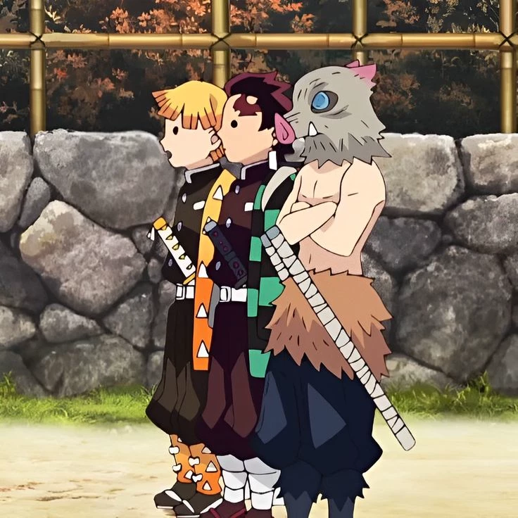 Tanjiro, Zenitsu, and Inosuke thumbnail