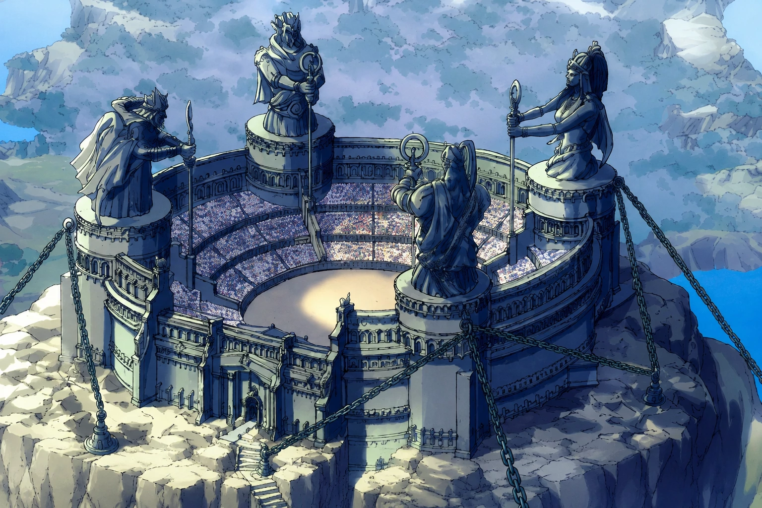 Anime colosseum fight thumbnail