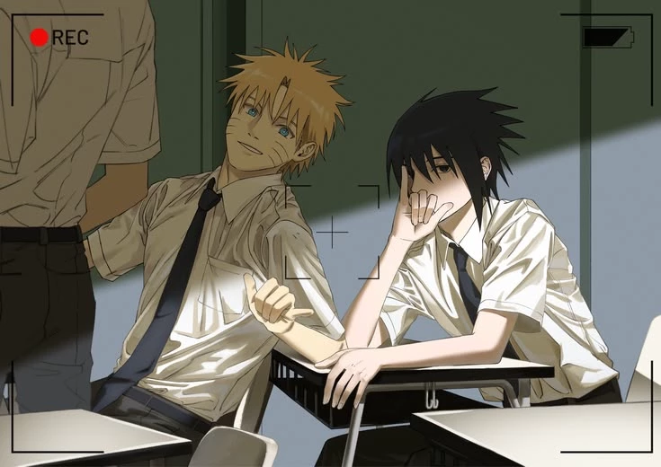 Naruto and Sasuke (High school AU) thumbnail