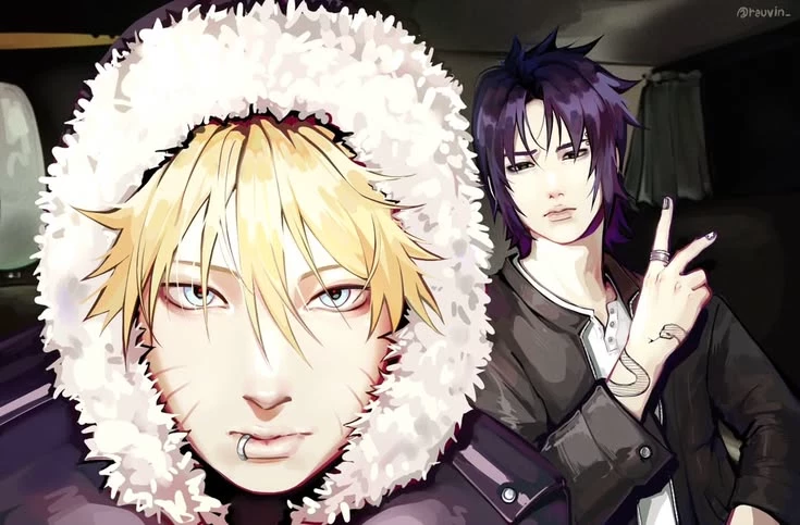 Naruto and Sasuke (AU) thumbnail