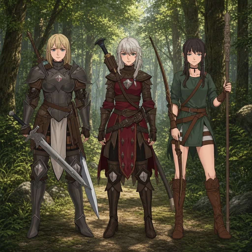 female adventuring party thumbnail
