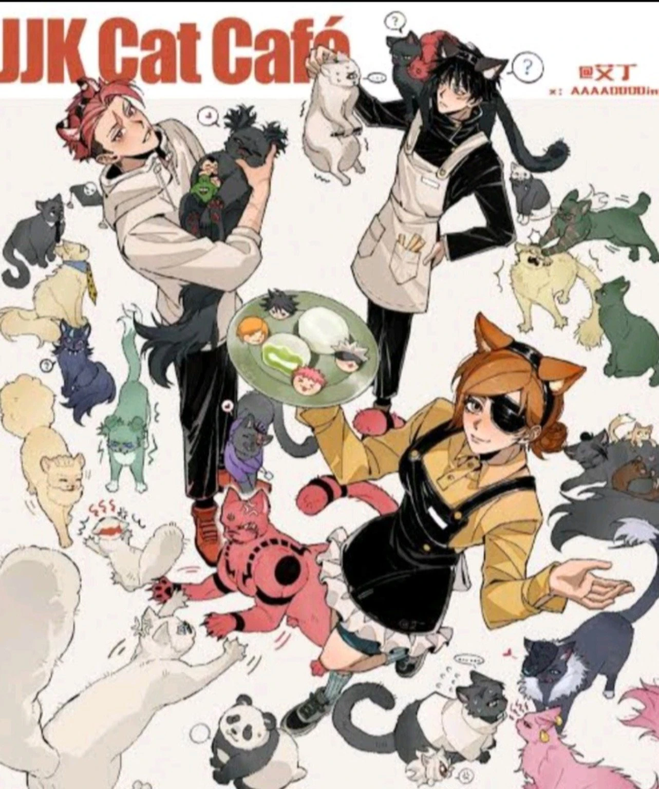 Jujutsu kaisen, Neko Cafeteria 🐱💕 thumbnail