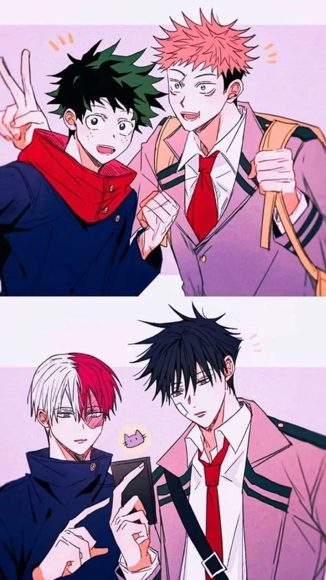 jujutsu kaisen en my Hero academia thumbnail