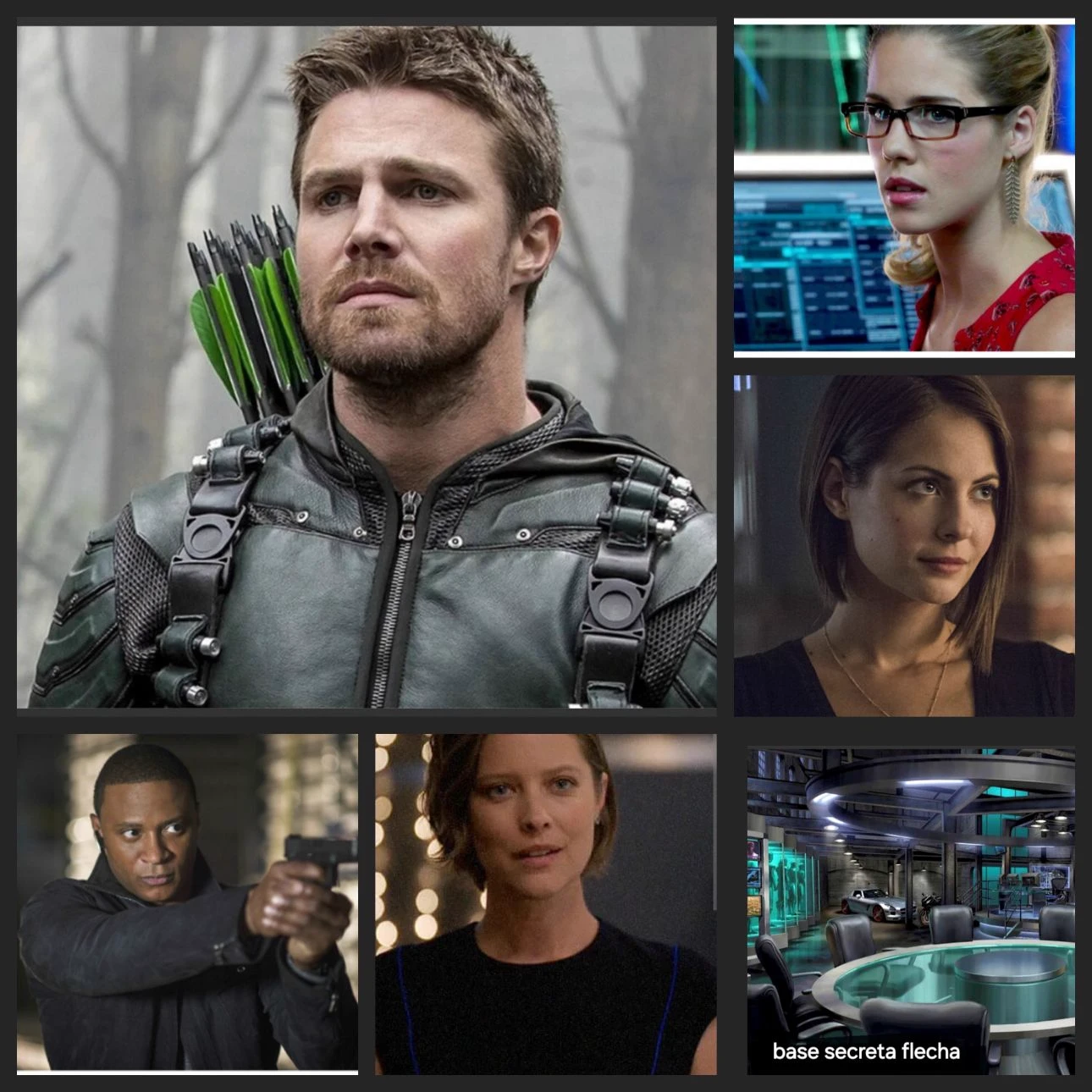 arrow team/ Oliver, Felicity, John, Thea, Laila thumbnail