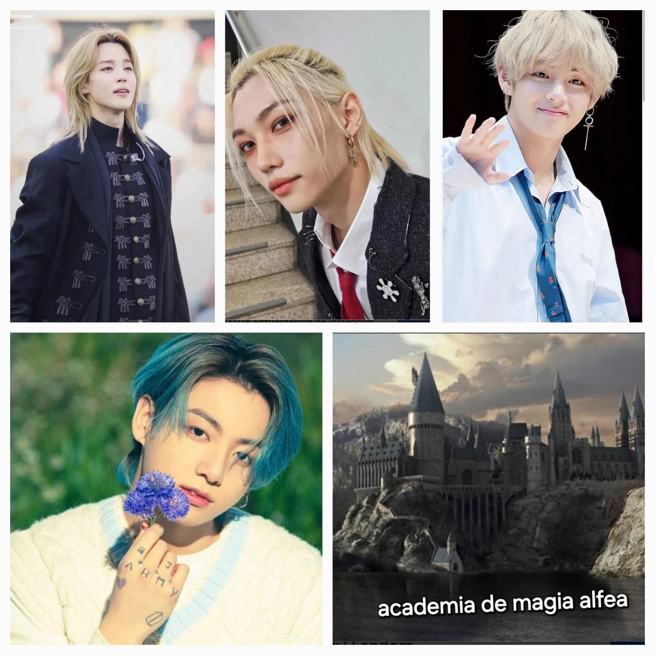 Alfea magic academy/Jimin, V, Felix, Jungkook thumbnail
