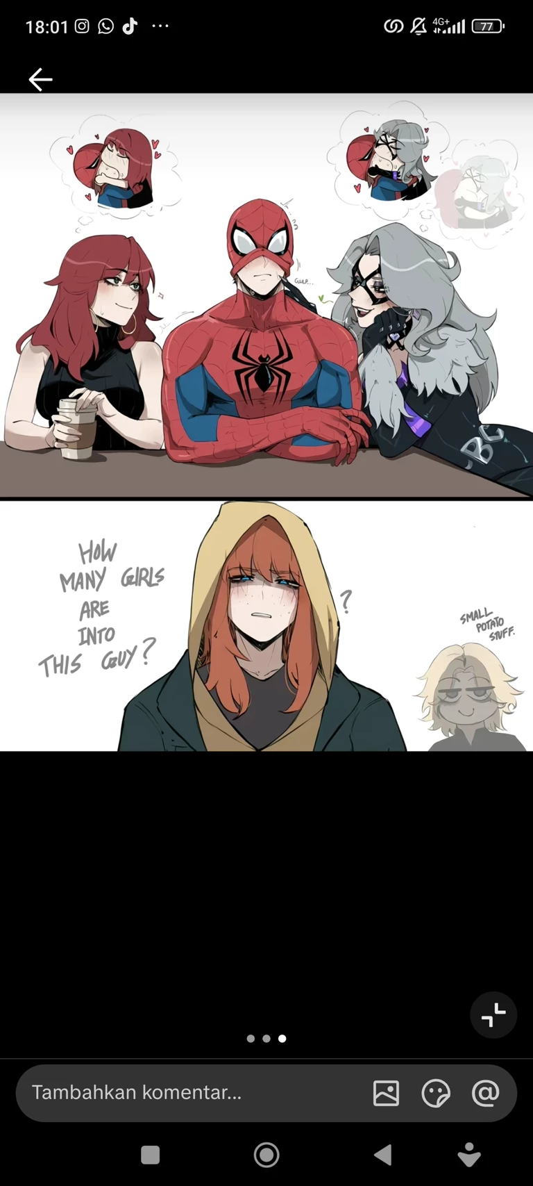 peter parker's harem (jean grey, black cat, mj) thumbnail