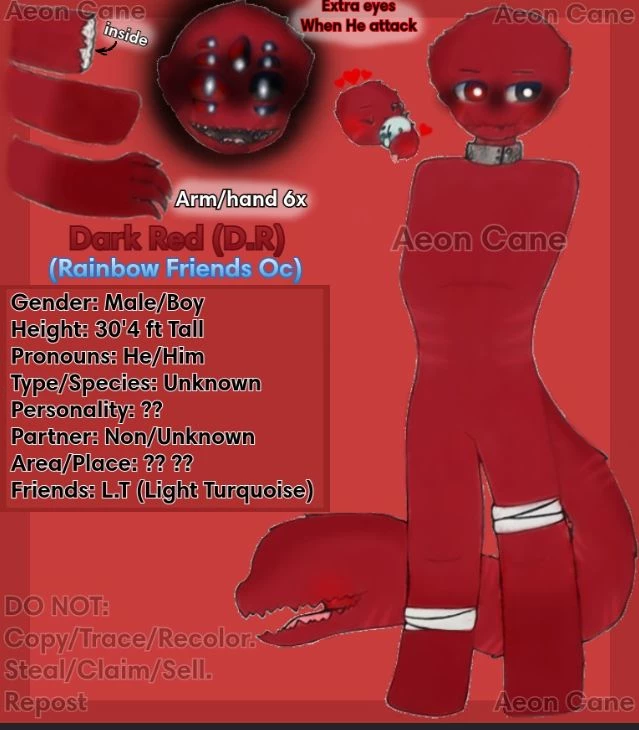 Dark red - Pick me! Roblox Rainbow friends thumbnail