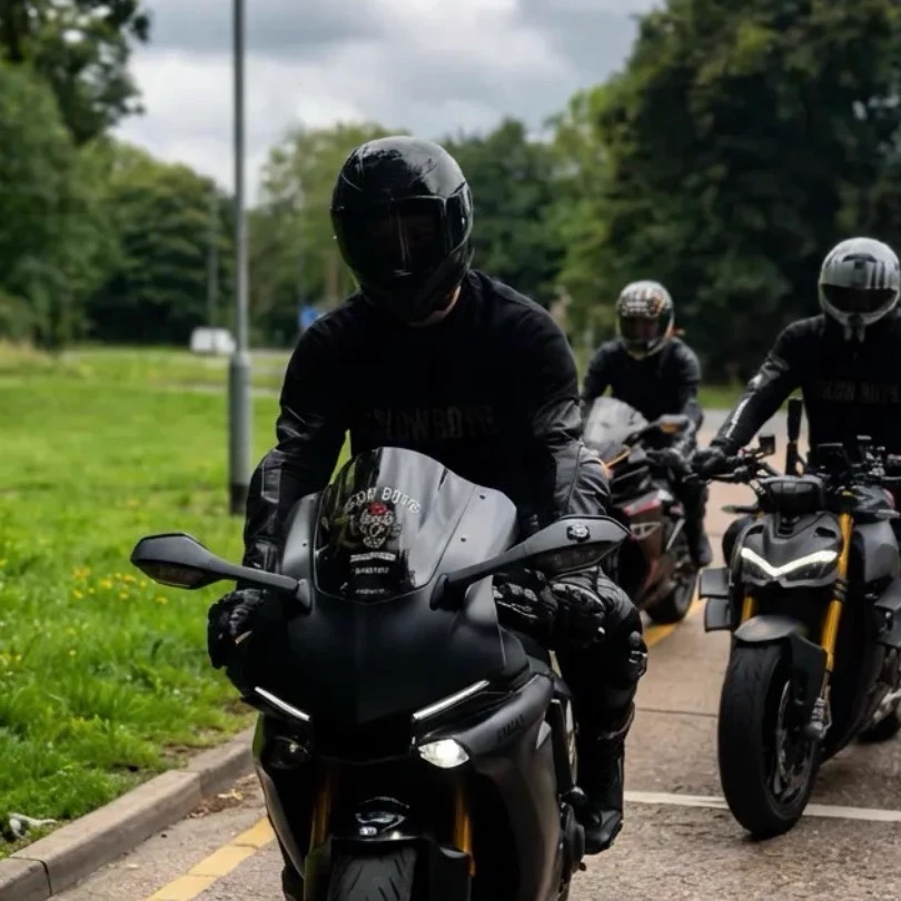 Three bikers thumbnail