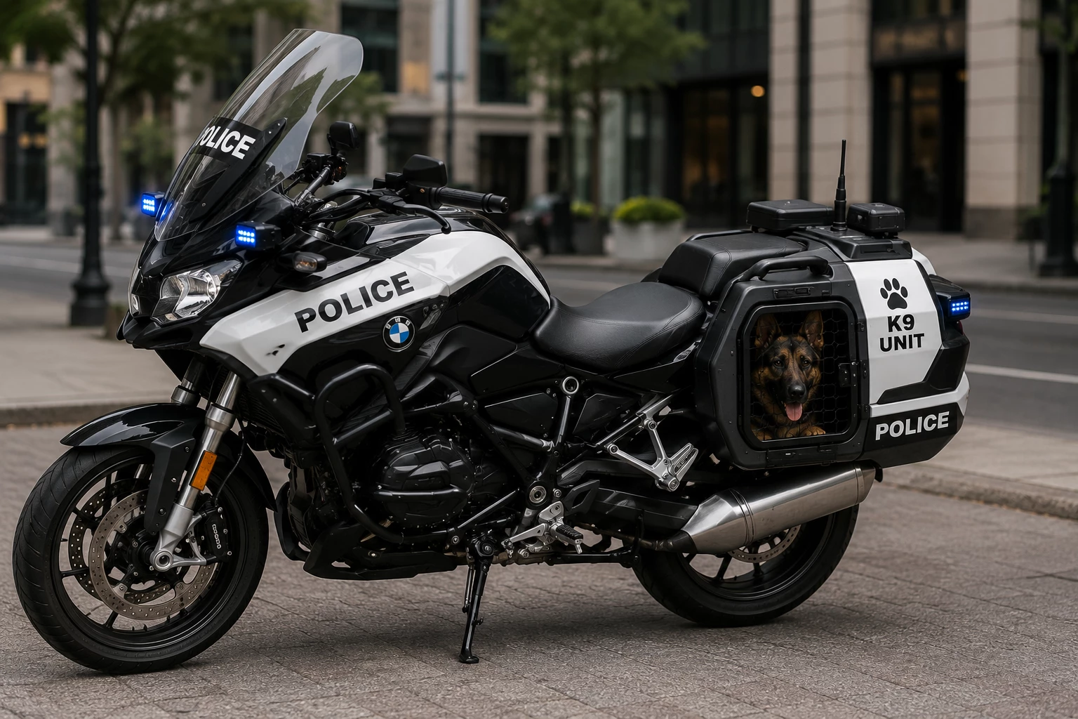 Patrol on bike with k9  thumbnail