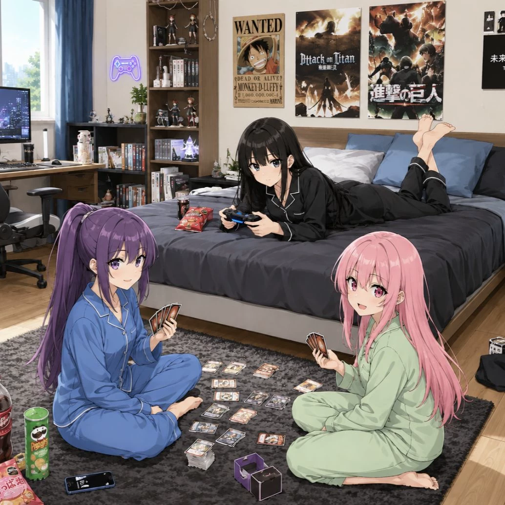 sara, alma, alya (sleepover) thumbnail