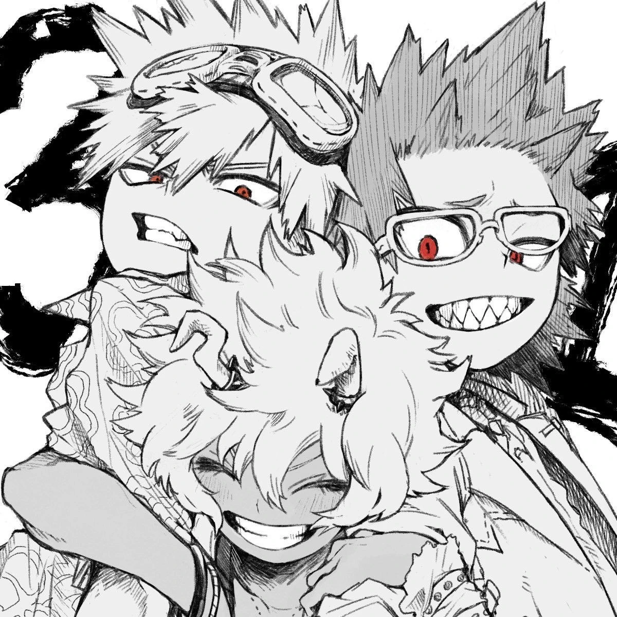 Katsuki, Eijiro, and Mina thumbnail