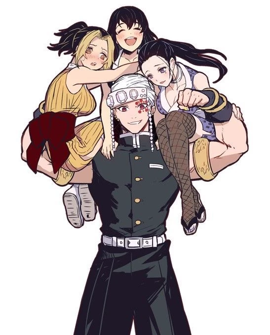 Uzui tengen (and his wives) thumbnail