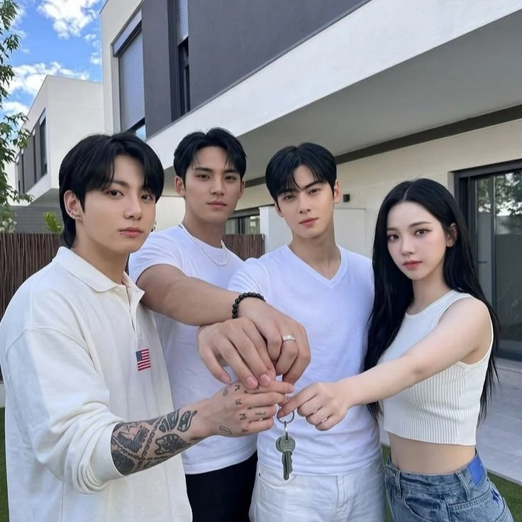 jungkook, wonwoo, Eunwoo, Hanni thumbnail