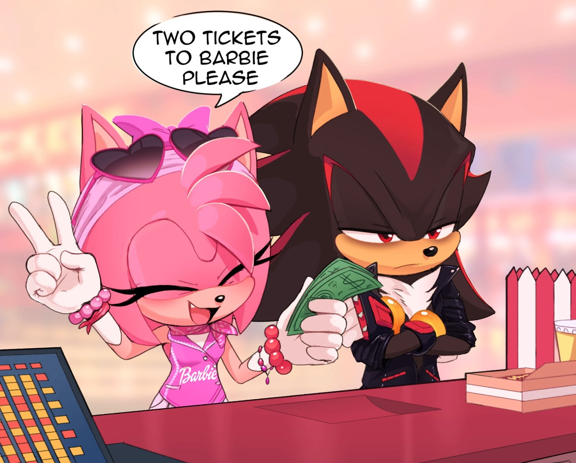 amy e shadow no cinema thumbnail