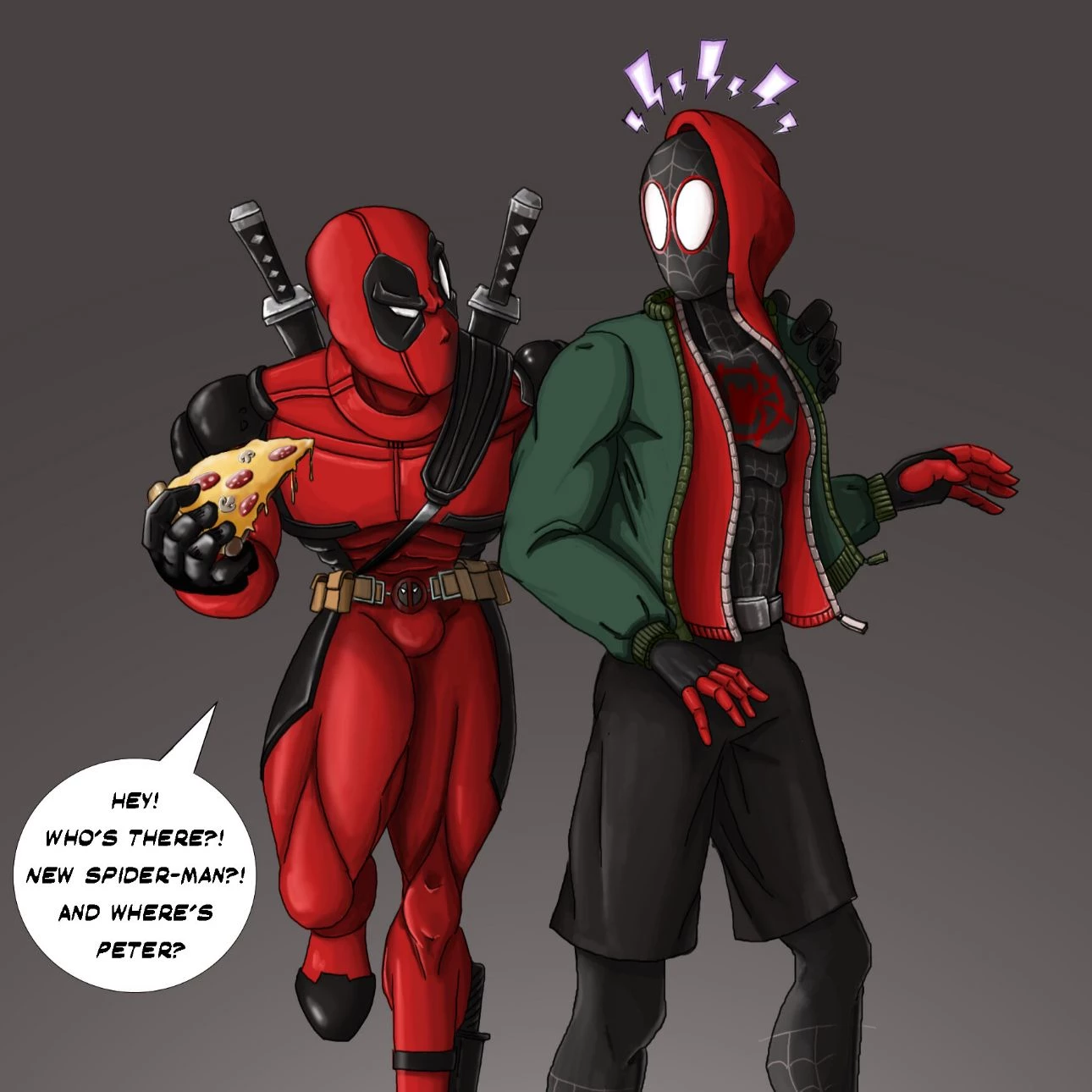 Deadpool❤️🖤🔪🩸 - Miles Morales spider-man 🖤❤️🕷️ thumbnail